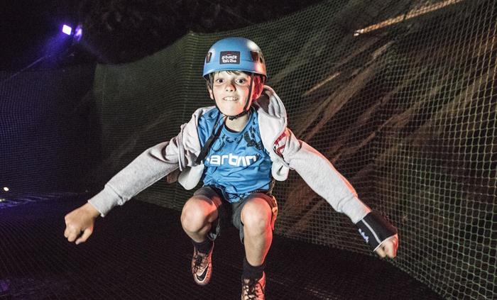 Bounce on underground nets from ages 7+